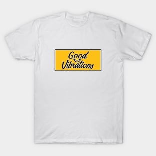 Good Vibration Vintage Typography T-Shirt